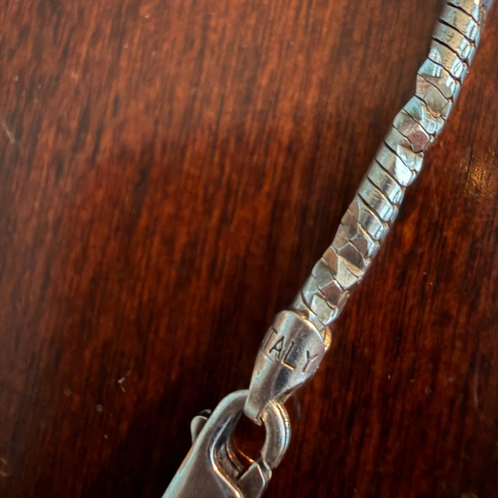 Delicate Silver Rope Chain Necklace - Picture 8 of 11